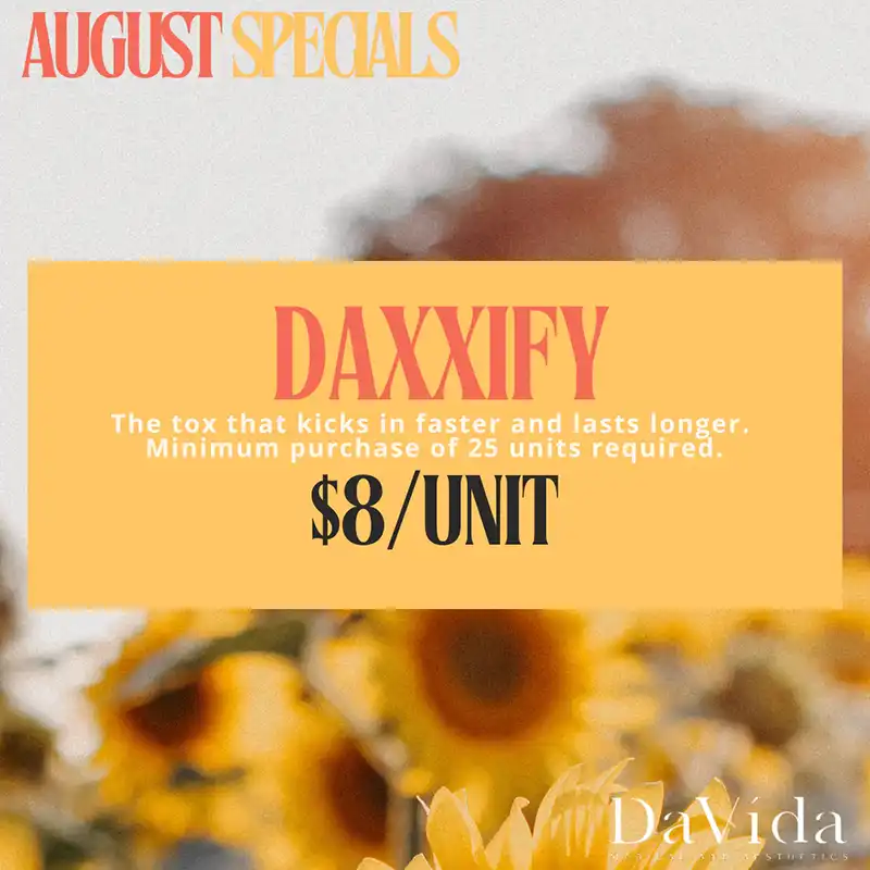 $8 per unit Daxxify Med Spa Special