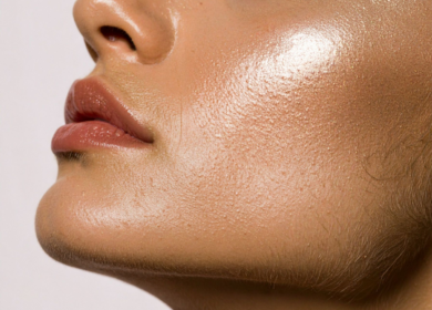 Side profile showing softened jaw contour after masseter Botox