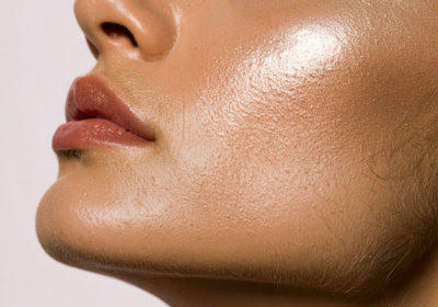 Side profile showing softened jaw contour after masseter Botox