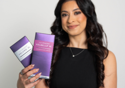 Juvederm syringe shown by injector explaining how long does Juvederm last